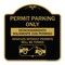 Signmission Permit Parking Estacionamiento Con Permiso. Vehicles w/o Permits Tow Alum, 18" x 18", BG-1818-23314 A-DES-BG-1818-23314 - alternate 1